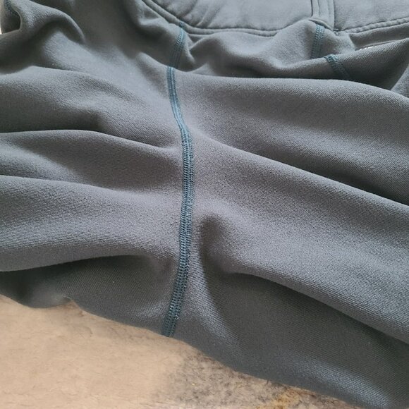 Kerrits Power Stretch Fleece Knee Patch Pocket Riding Tight L Blue Winter Warm - Picture 8 of 8